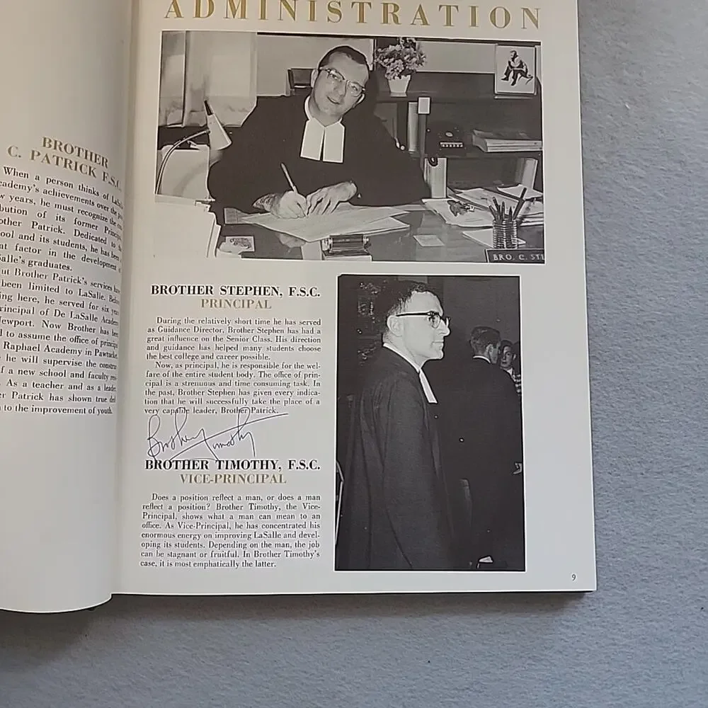 1968 La Salle Academy Rampage Yearbook Annual Providence RI‎ Catholic